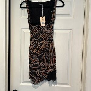 Zebra Print Tekia Dress